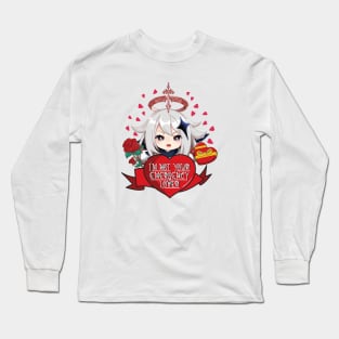 Paimon Genshin Impact Emergency Lover Valentine Day Long Sleeve T-Shirt